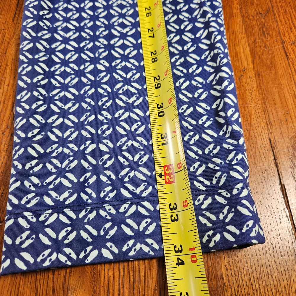 J.McLaughlin Womens Blue Geometric Print Stretch Cropped Leggings Size S‎ - Picture 8 of 9